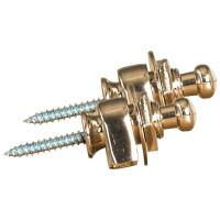 Gewa F&S STRAP LOCKS/SECURITY LOCKS NICKEL-PLATED 2 PCS IN BLISTER