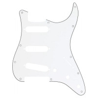 Gewa Partsland Pickguard Stratocaster Modell, white 3-layered