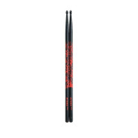 TAMA 5A-F-BR Oak Stick (Rhythmic Fire, Red on Black)