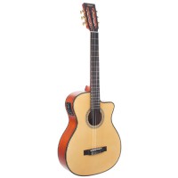 Valencia VA434CE Nylon String Guitar natural, Cutaway