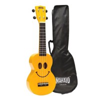 Mahalo U-SMILE YW smile ukulele, yellow, With bag