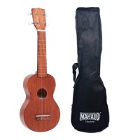 Mahalo MK1TBR ukulele, trans. brown, With bag