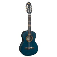 Valencia VC201TBU classical guitar, 1/4, trans. blue
