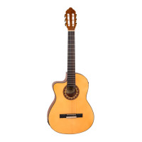 Valencia VC304CEL classical guitar, cutawy electric acoustic, left handed, natural
