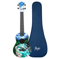 Flight TUC30 SLO, Travel Concert ukulele, Basswood top,ABS B&S, Bag