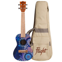 Flight AUC33 Stardust, Concert Ukulele, Sapele Top& Back&Sides, w/Bag