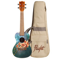 Flight AUC33 Orchid, Concert Ukulele, Sprace Top, Sapele Back&Sides, w/Bag