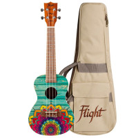 Flight AUC33 Mansion, Concert Ukulele, Sprace Top, Sapele Back&Sides, w/Bag