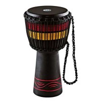 MEINL ADJ7-M AFRICAN DJEMBE MEDIUM BLACK WITH RED/YELLOW ROPES