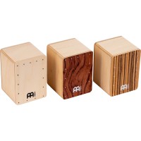 Meinl SH50-SET Cajon Shaker Assortment Meinl Burl, Exotic Zebrano, Baltic Birch