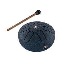 Meinl PSTD2NBVF Pocket Steel Tongue Drum Navy Blue, A-Major, Venus Flower