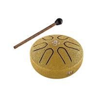 Meinl PSTD3GOM Pocket Steel Tongue Drum Gold, A-Major, Om