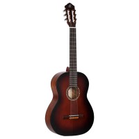 Ortega R55BFT Nylon6-Str. Guitar Solid Spruce Top, Burbon Fade Chrome Hw, Satin