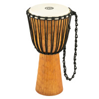 Meinl HDJ4-L African Style Djembe Light Brown, Large Headliner, Nile Series