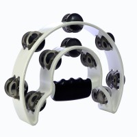 Alice ATB002A White, Double-Ring Tambourine