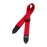 Epiphone Cotton Guitar Strap, Red