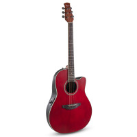 Applause E-Acoustic Guitar CS Mid Cutaway AB24-2S Ruby Red Satin