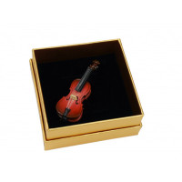 Agifty Miniature pin cello 7 cm with gift case