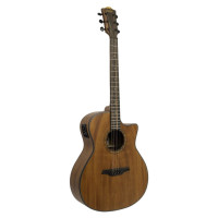 Bromo acoustic guitar, cutaway electric acoustic, natural