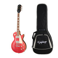 Epiphone Les Paul Standard 60s Figured - fuchsia with Premium Gig Bag