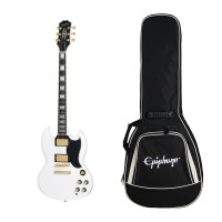 Epiphone Inspired by Gibson SG Custom - 2-Hum- Alpine White with Premium Gig Bag