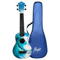 Flight TUS25 SURF, Travel soprano ukulele, Basswood top,ABS B&S