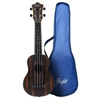 Flight TUS55 AMARA, Soprano ukulele, Amara top, ABS B&S, Bag