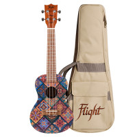Flight AUC33 Fusion, Concert Ukulele, Sapele Top& Back&Sides, w/Bag