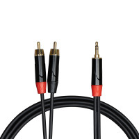 Cascha Audio Cable Cinch to Mini Jack Stereo 3m