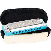 Cascha Ocean Rock Blues Harmonica Blue in C Diatonic