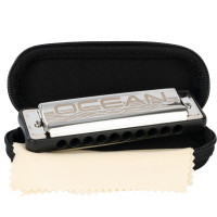 Cascha Ocean Rock Blues Harmonica Black in C Diatonic
