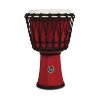 Latin Percussion Djembe World 7-inch Rope Tuned Circle Red