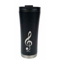Agifty Coffee-to-go thermo mug: g-clef (stainless steel / double walled) 0,5L