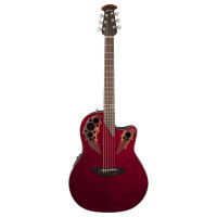 Ovation CE44-RR-G E-Acoustic Guitar Celebrity Elite Mid Cutaway Ruby Red