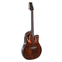 Ovation Celebrity Elite Plus E-A Git. CE44P-TGE-G Mid Cutaway, Dark Tiger Eye