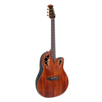 Ovation Celebrity Elite Plus E-A Git. CE44P-FKOA-G Mid Cutaway, Figured Koa