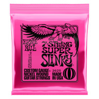 Ernie Ball Super Slinky Nickel Wound 7-String Electric Guitar Strings 9-52 Gauge