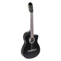 GEWA PURE E-Acoustic classical guitar BasicPlus E-Acoustic black, Slim Body