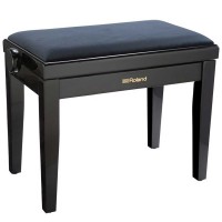 Roland RPB-220bk Piano Bench, Satin Black, Velours Seat