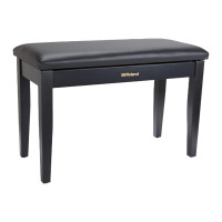 Roland RPB-D100BK - Piano Bench, Duet Size, Satin Black, Vinyl Seat