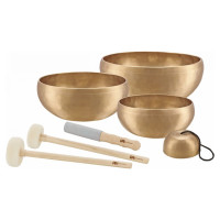 Meinl SB-C-4750 Sonic Energy Cosmos Series Singing Bowl Set 7 pcs - 250/1000/1500/2000g + Mallets