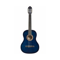 Valencia VC103BUS 3/4 Classical Guitar, Blue Sunburst