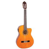 Valencia VC104CVT Classical Guitar, Natural, Cutaway Electric Acoustic (With VT200 Pickup)