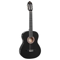 Valencia VC104EBK Classical Guitar, Electric Acoustic, Black