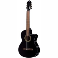 GEWA E-ACOUSTIC VGS STUDENT 4/4 BLACK WITH PREAMP & CUTAWAY