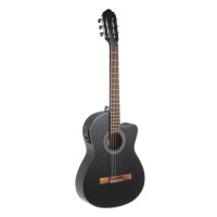 Gewa Classic E-Guitar Student 4/4 Okoume/Cedar Black W P/A & Cut.