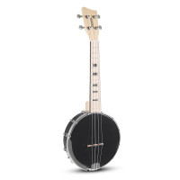 GEWA B-CO-A Banjo Ukulele Manoa Black|Light natural wood