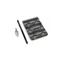 Agifty Writing Kit Mini A7: sheet music white (a set of 3)